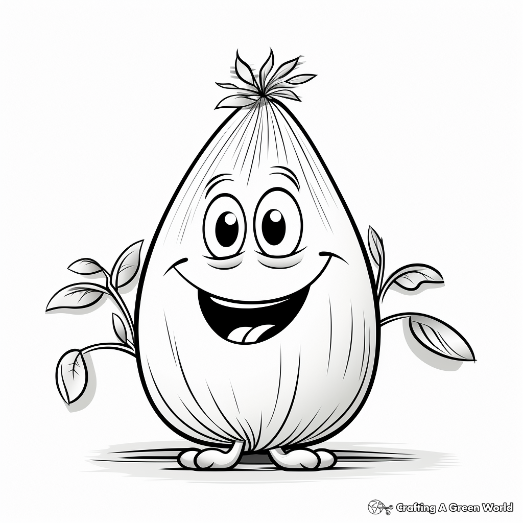 Onion coloring pages