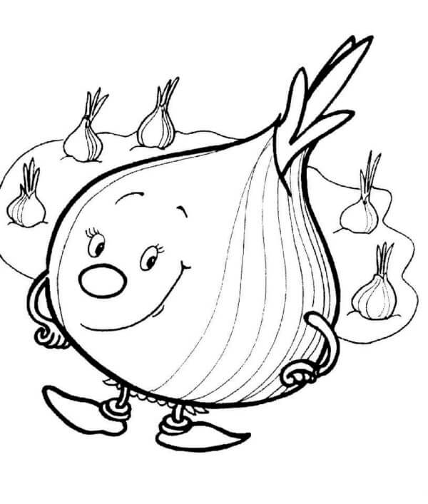 Vegetable coloring pages