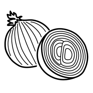 Onion coloring pages printable for free download