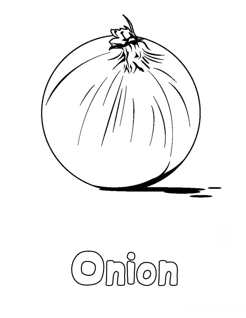 Onions coloring pages to kids team colors