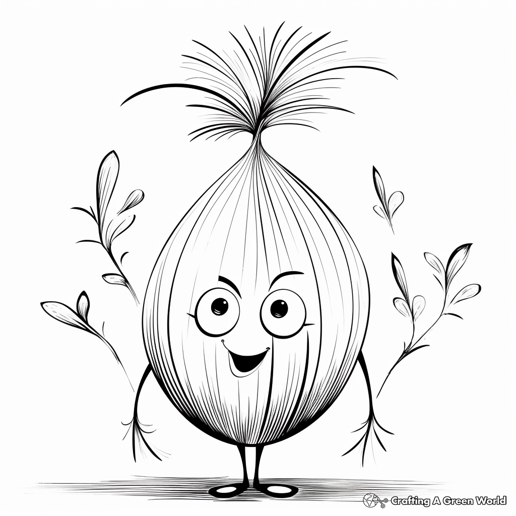 Vegetable coloring pages