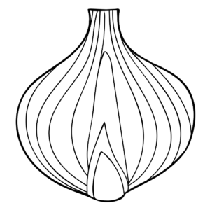 Onion coloring pages printable for free download