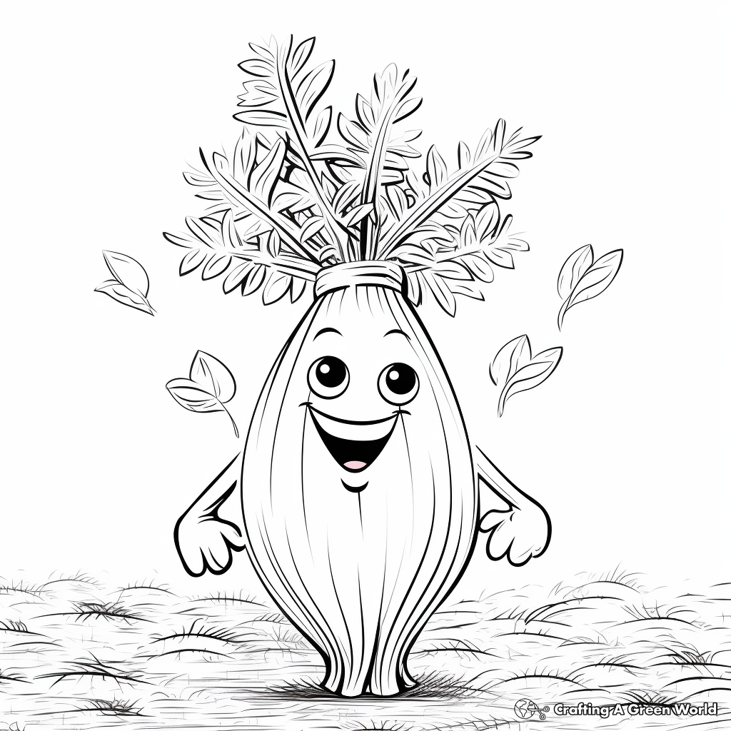 Vegetable coloring pages