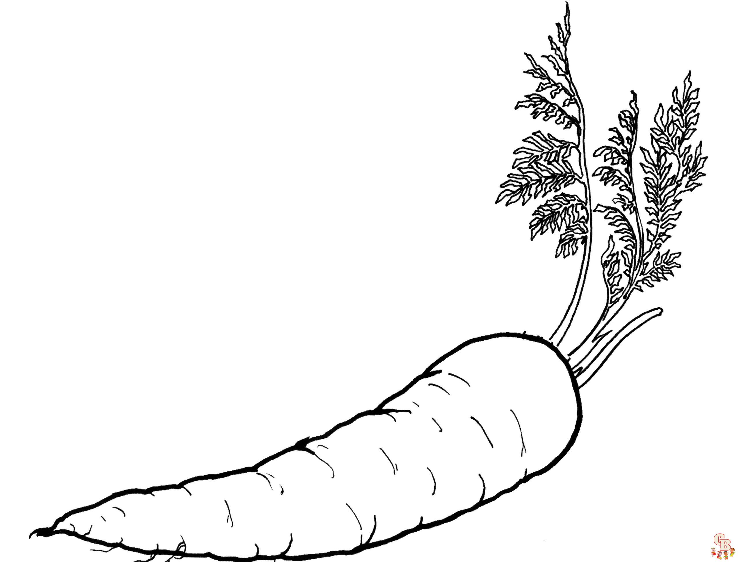 Vegetable coloring pages for kids