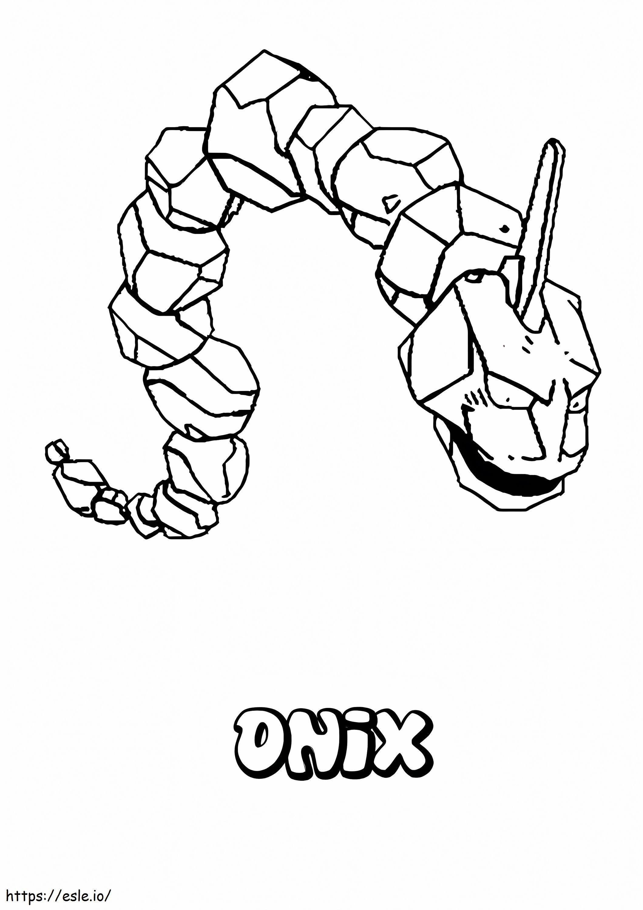 Onix coloring page