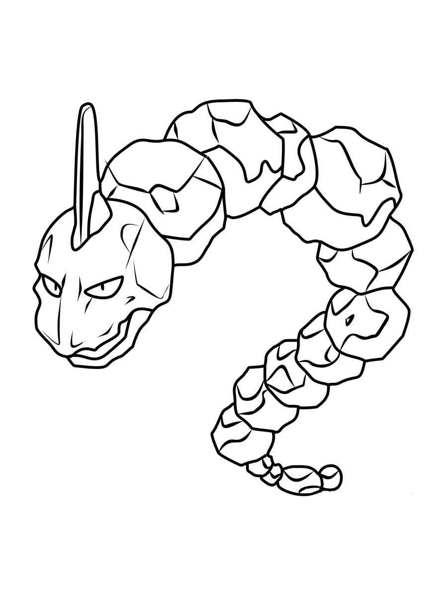 Pokemon onix coloring pages