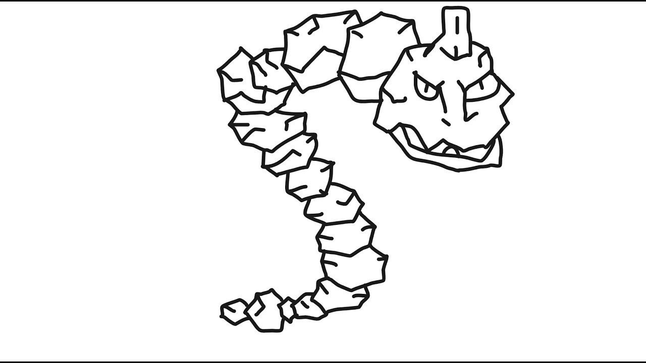 How to draw onix pokemon step by step guide