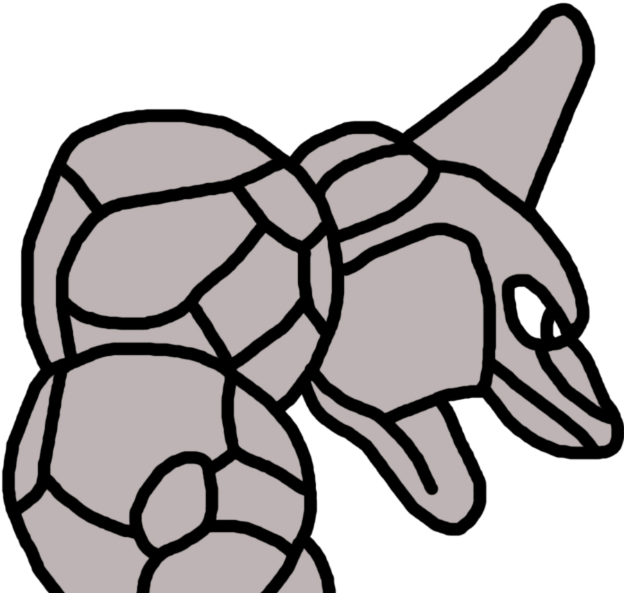 Onix pokemon dp back sprite by geordinho on