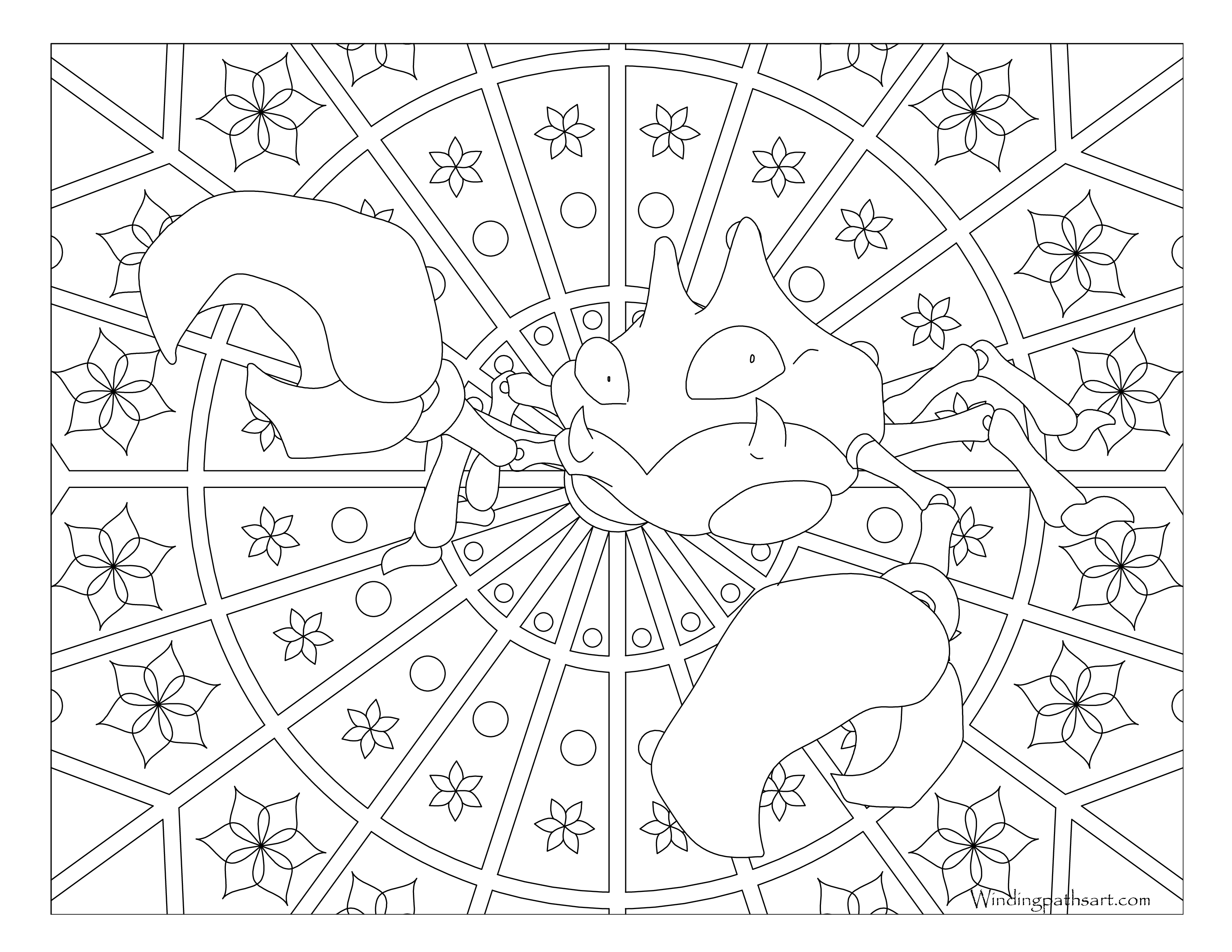 Krabby pokemon coloring page