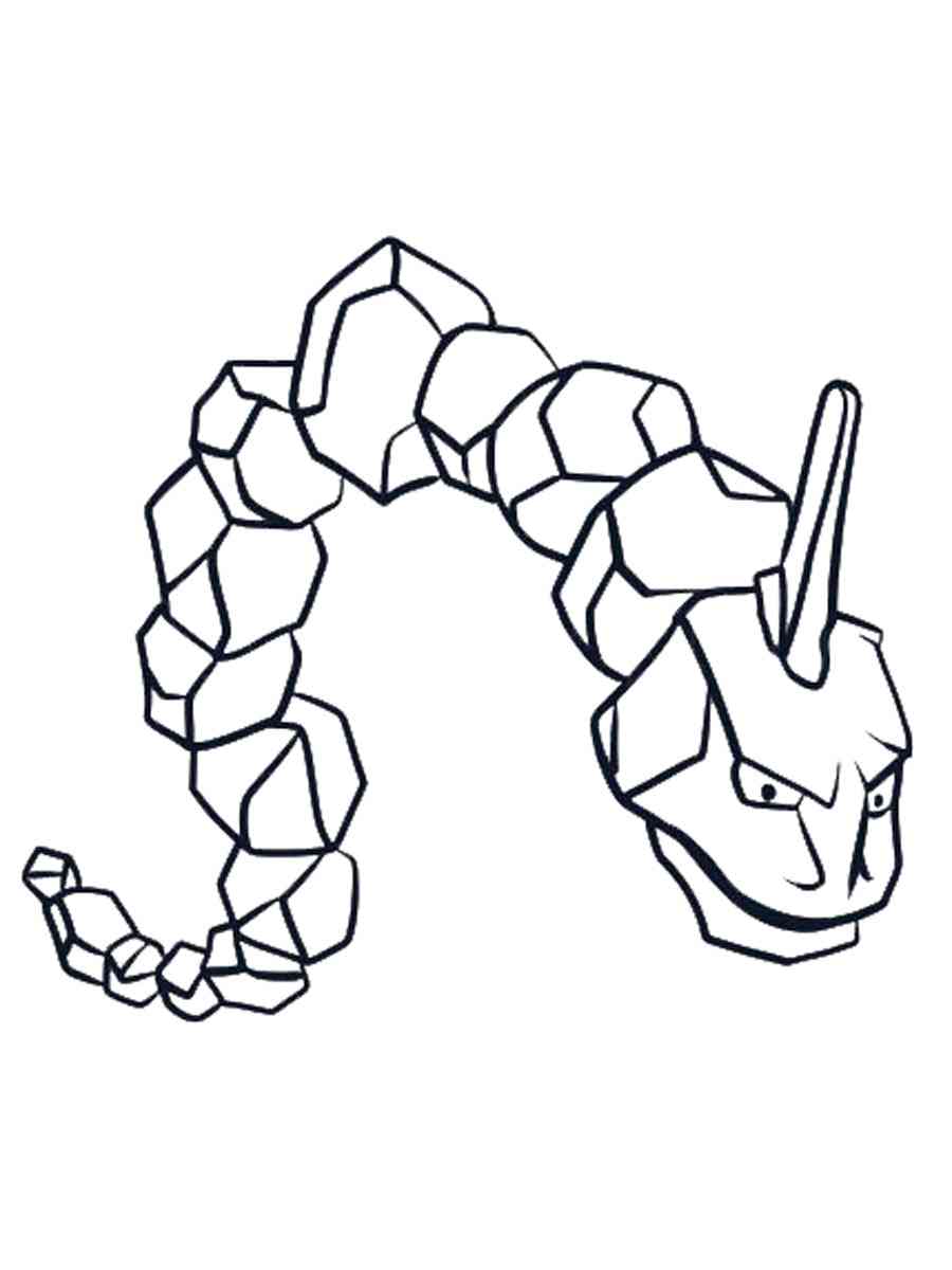 Pokemon onix coloring pages