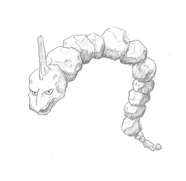 Pokemon of the week onix off the paper