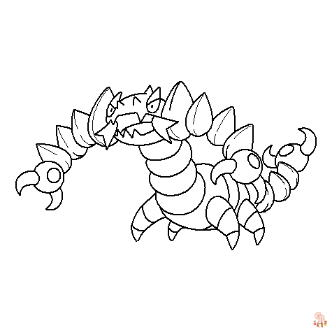 Pokemon drapion coloring pages fun and creative activities