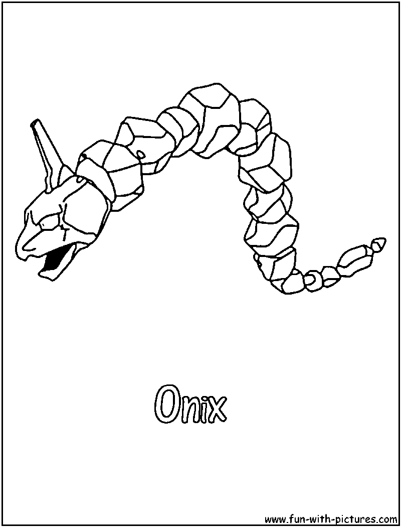 Onix coloring page