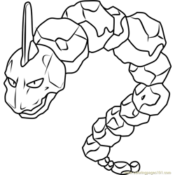 Onix pokemon coloring pages for kids