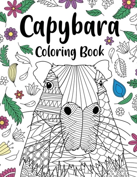 Capybara adult coloring book by paperland online store