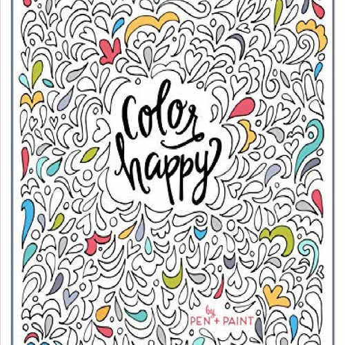 Strea pdfâread onlineâ color happy an adult coloring book of reovable wall art prints fro biikasa listen online for free on