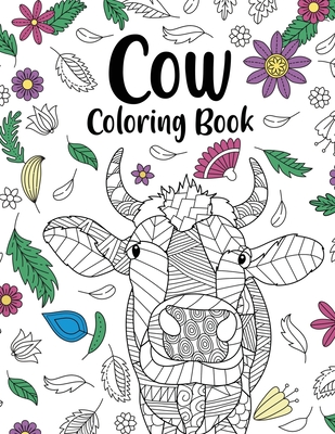 Cow coloring book adult coloring book cow owner gift floral mandala coloring pages doodle animal kingdom funny quotes coloring book paperback wild rumpus