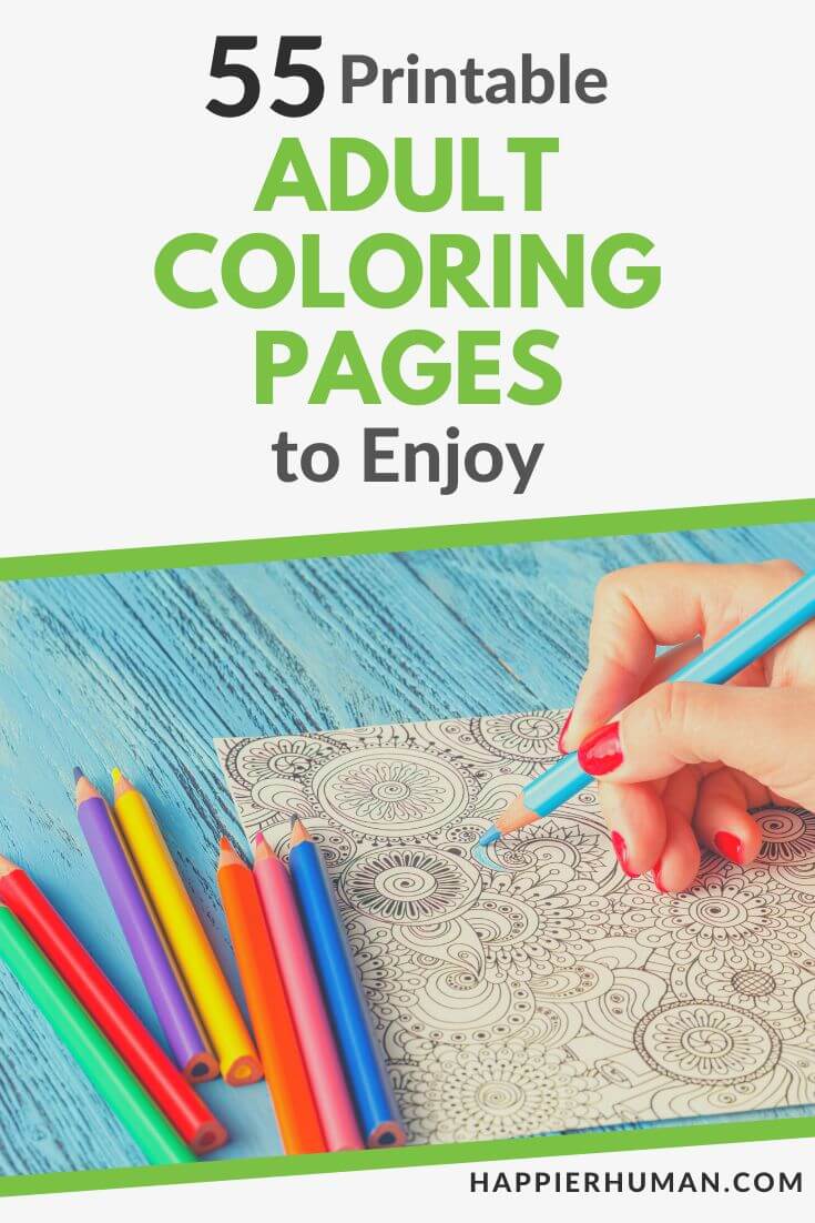 Printable adult coloring pages to enjoy in