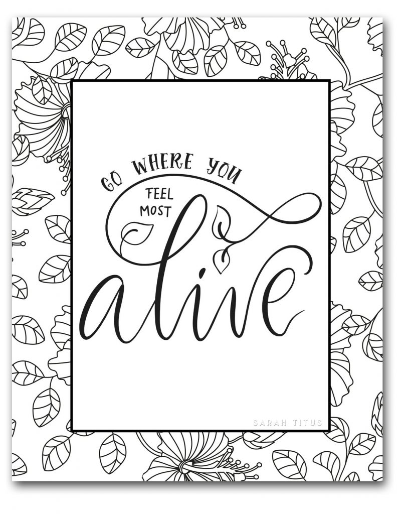 Free online coloring sheets to encourage you