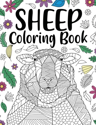 Sheep coloring book adult coloring book sheep lovers gift floral mandala coloring pages animal coloring book funny quotes coloring boo paperback green apple books