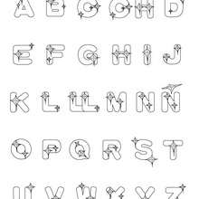 Alphabet coloring pages