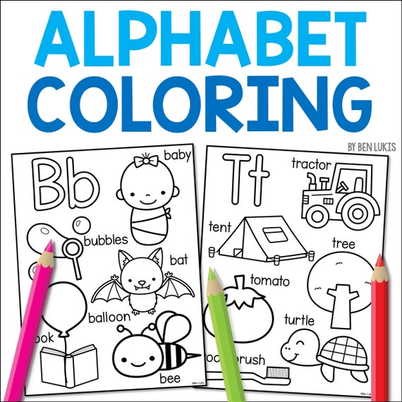 Buy printable alphabet coloring pages for kids abc learning activity sheets digital download preschool educational material online in india