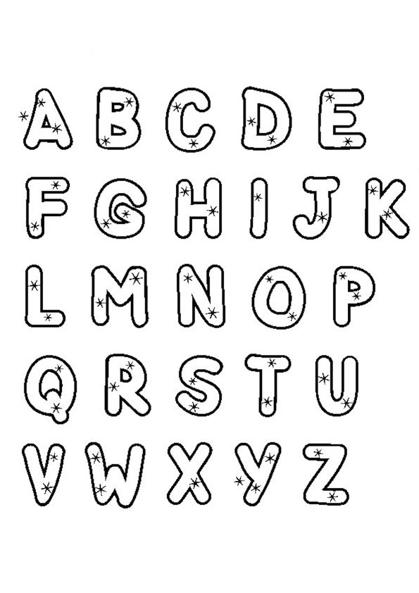 Coloring pages alphabet coloring pages