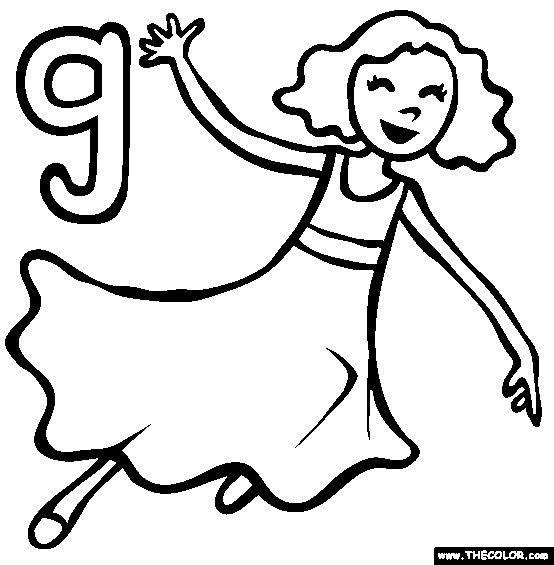 The letter g online alphabet coloring page coloring pages alphabet coloring pages alphabet coloring