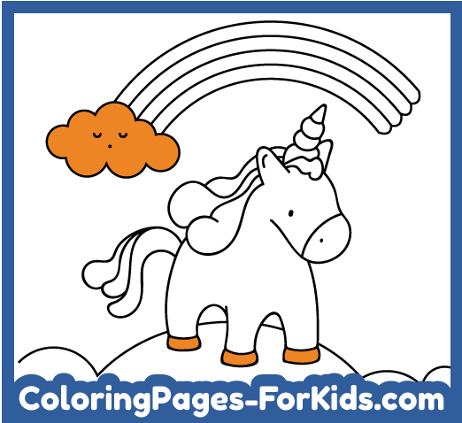 Online unicorn coloring pages