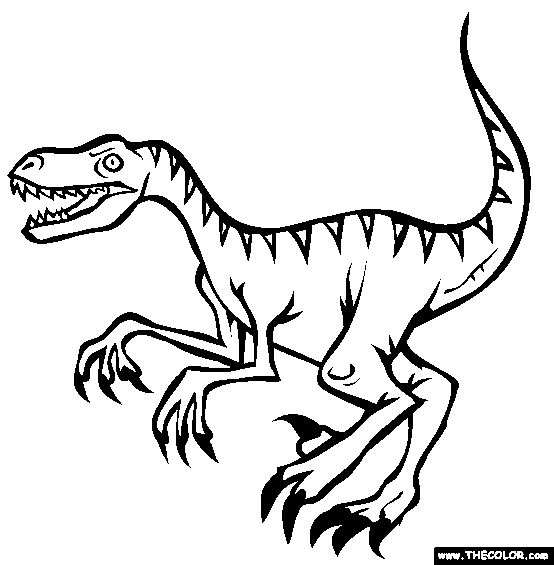 Velociraptor coloring page free velociraptor online coloring dinosaur coloring pages dinosaur coloring raptor dinosaur