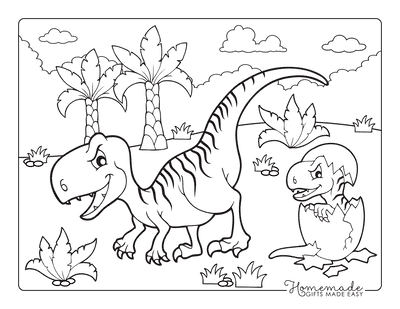 Best dinosaur coloring pages for kids adults