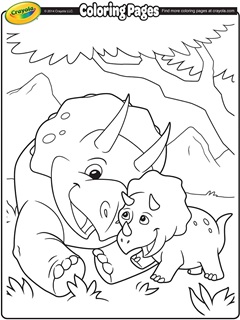 Dinosaur free coloring pages