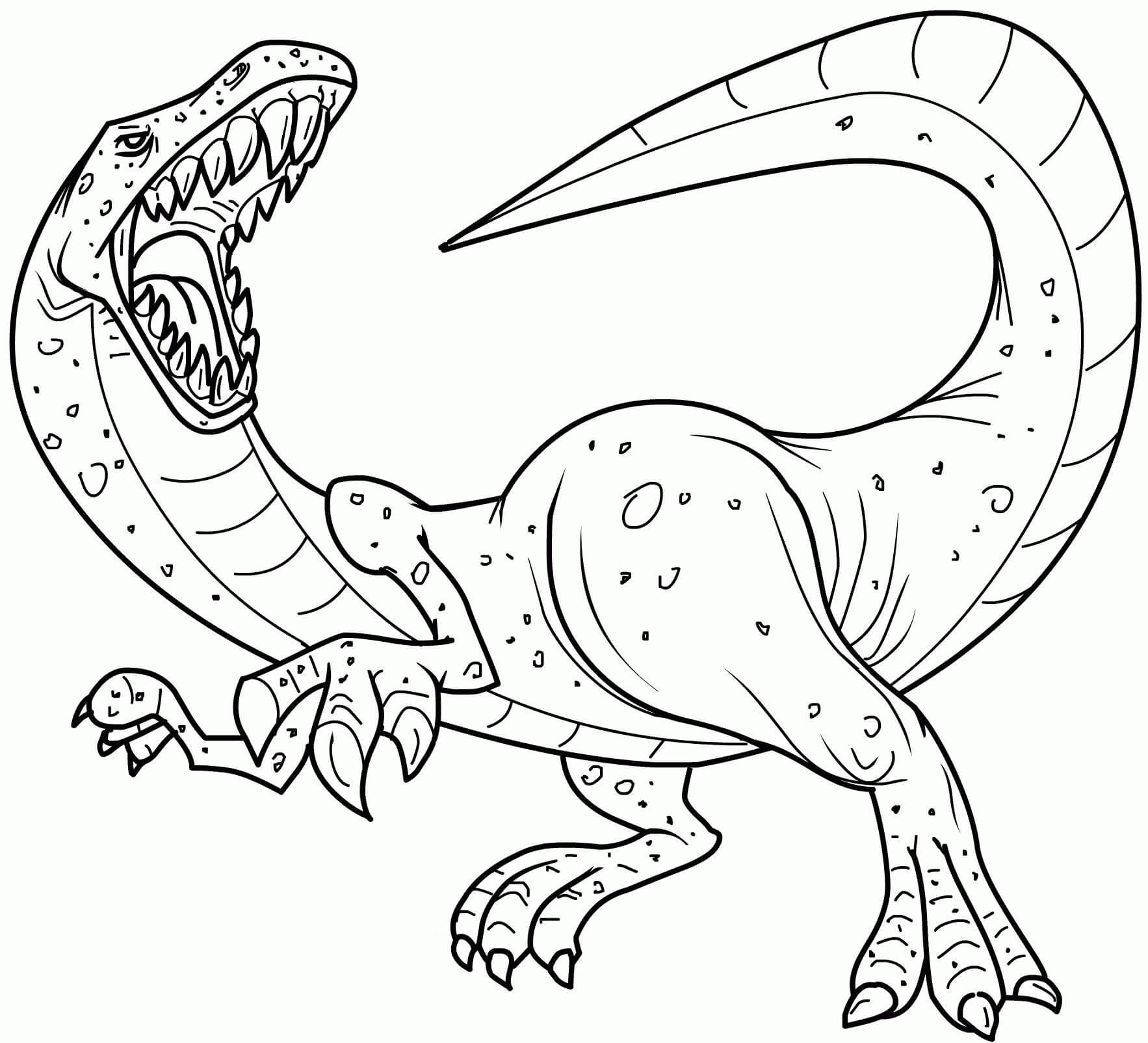 Normal dinosaur coloring page