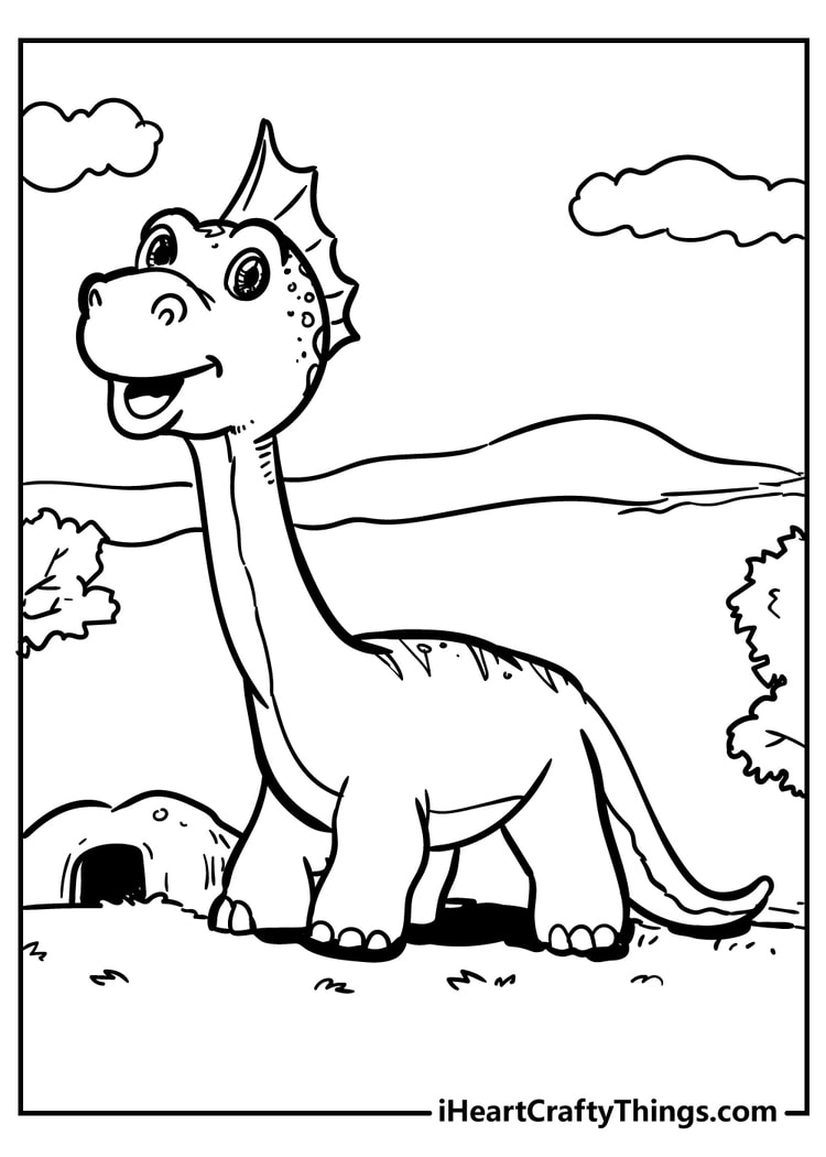 Dinosaur coloring pages