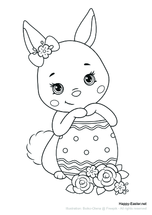 Free easter coloring pages for kids just print and color