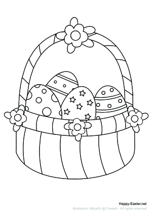 Free easter coloring pages for kids just print and color