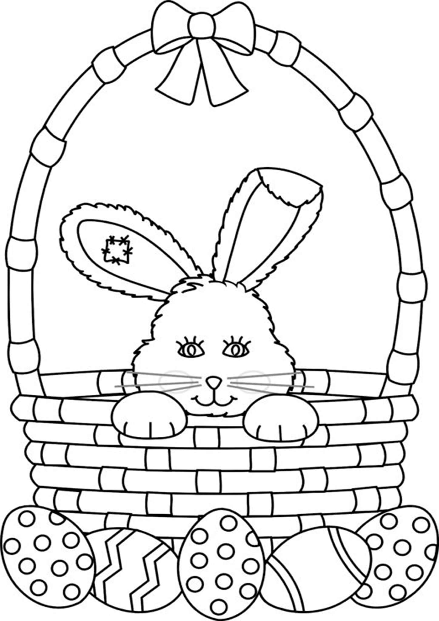 Free easy to print easter coloring pages
