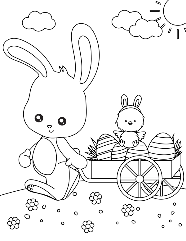 Free easter coloring page printables homemade heather