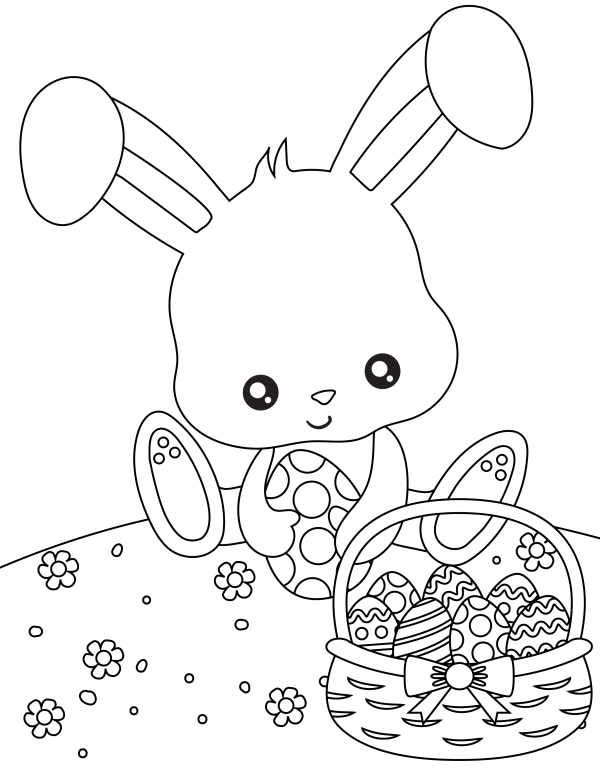 Free easter coloring page printables homemade heather