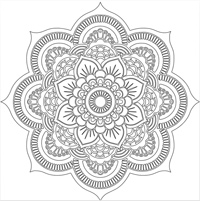 Online mandala coloring pages spiritual meditation