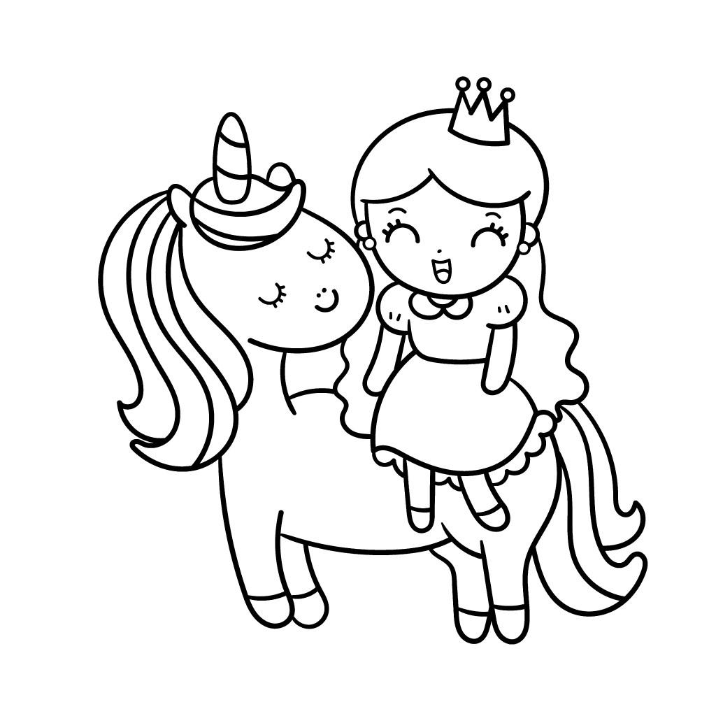 The cutest free unicorn coloring pages online