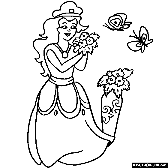 Prince and princess online coloring pages