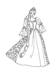 Barbie princess coloring pages free images at
