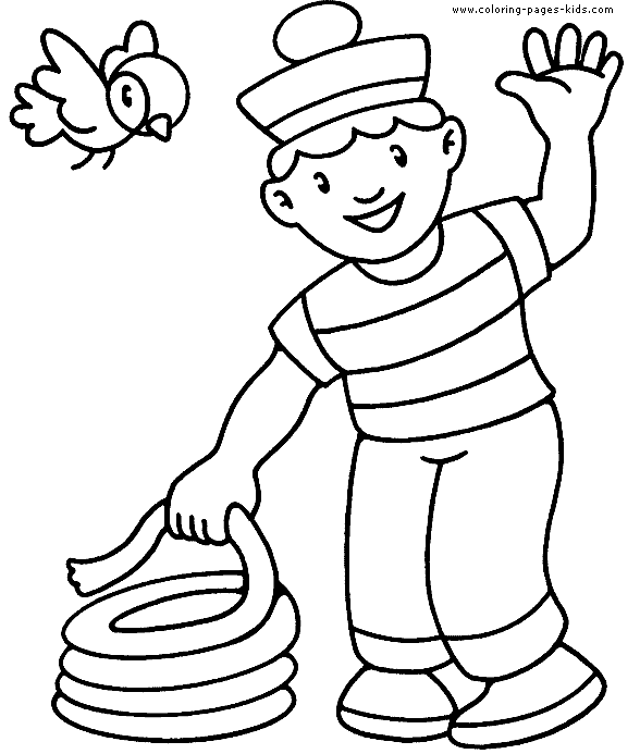 Kid coloring page