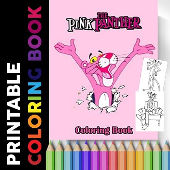 Pink panther coloring bookprintable coloring pages online for kids