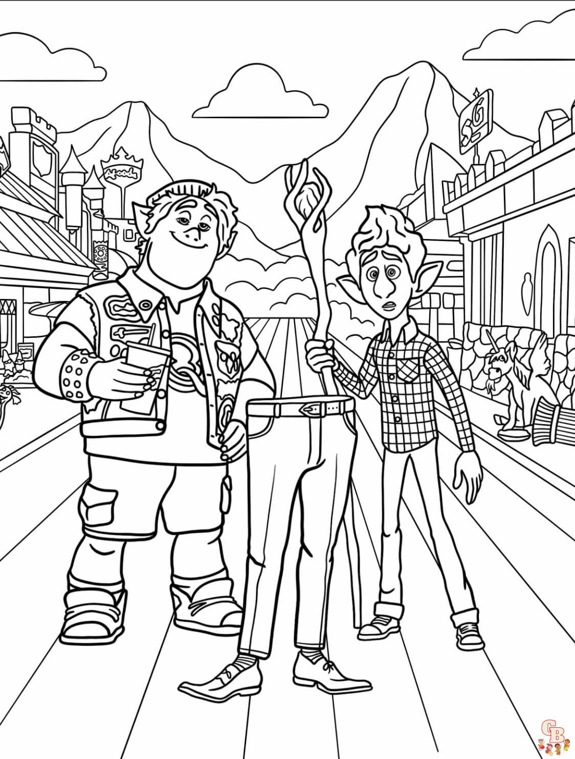 Printable onward coloring pages free for kids aduts