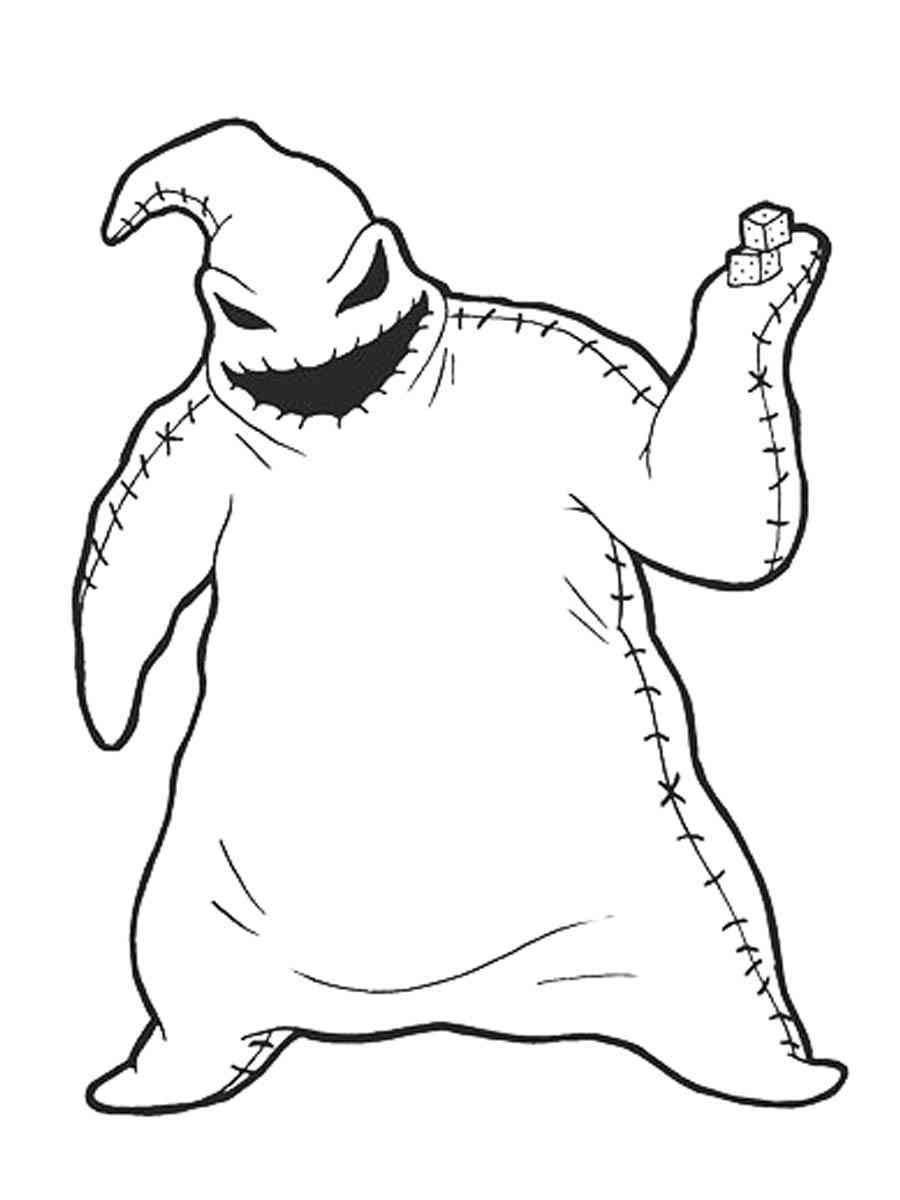 Oogie boogie coloring pages