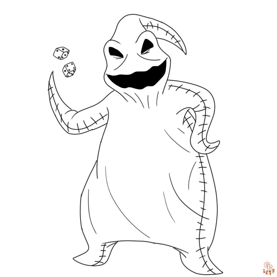 Printable oogie boogie coloring pages free for kids and adults