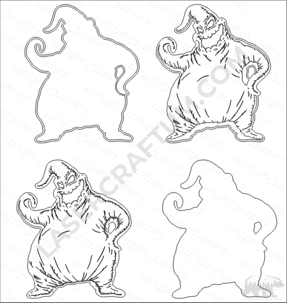 Oogie boogie zero dog layered design for cutting