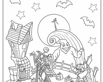 Nightmare before christmas the coloring book